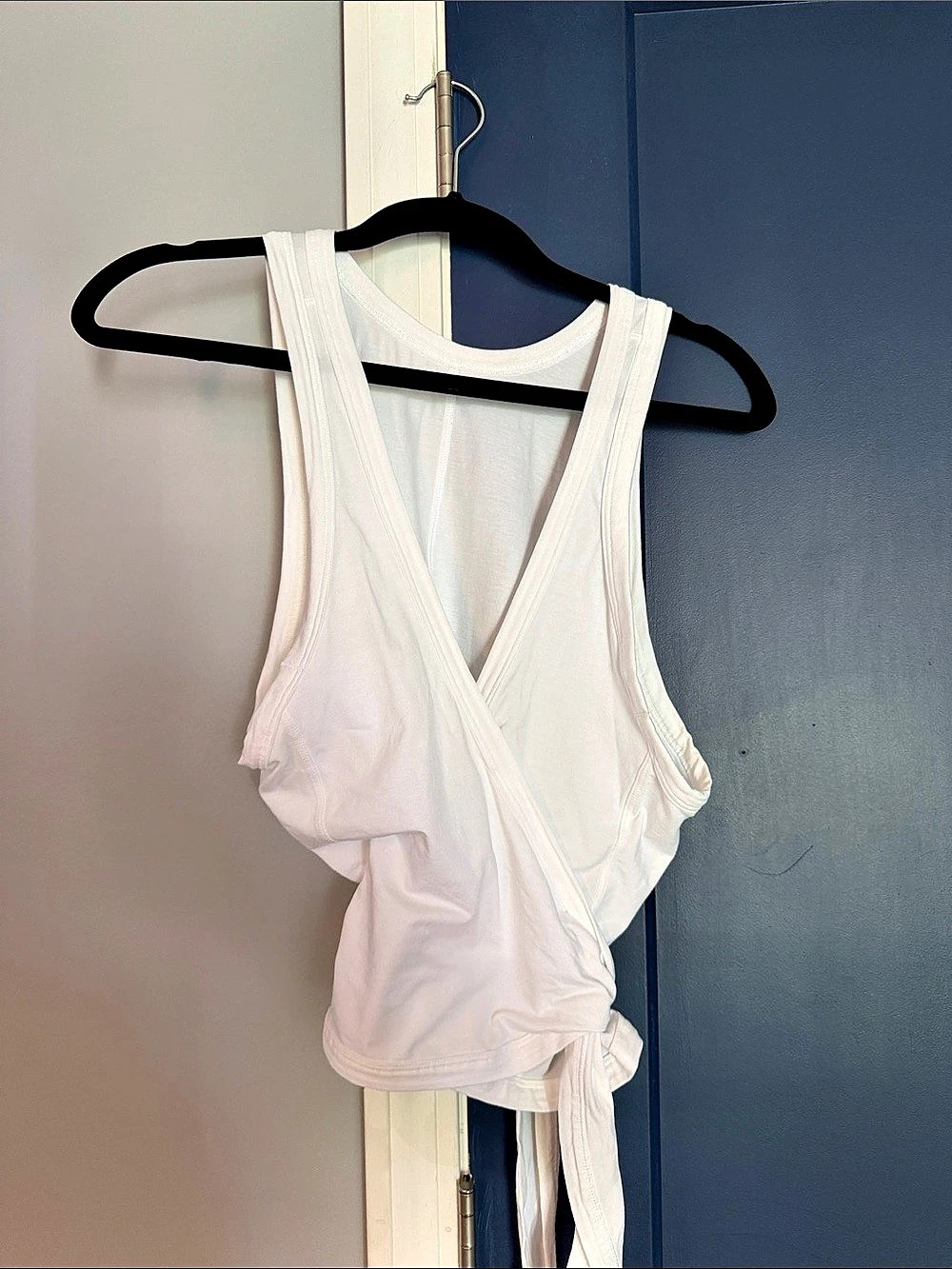 Lululemon It's a Tie Tank Top White Wrap Front